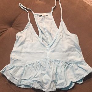ARITZIA racerback ruffle crop top
